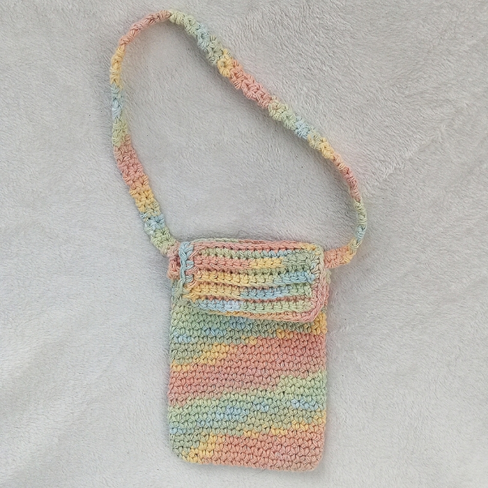 Boho Rainbow hand crocheted bag